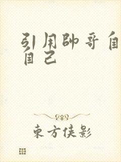 引用帅哥自己玩自己封面