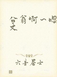 公翁啊～嗯啊h文封面