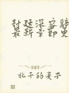 封廷深容辞林芜最新章节更新