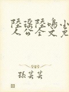 陆瑶陆鸣小说主人公全文免费阅读笔趣阁封面