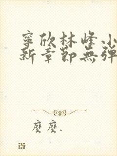 宁欣林峰小说最新章节无弹窗阅读封面