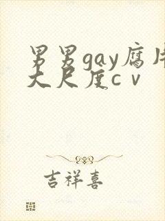 男男gay腐片大尺度cⅴ