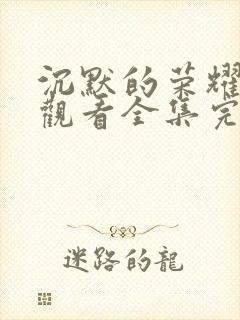 沉默的荣耀免费观看全集完整版封面