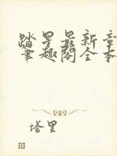 踏星最新章节 笔趣阁全本小说封面