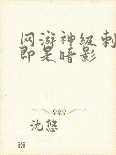 网游神级刺客我即是暗影