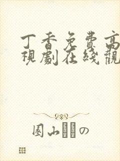 丁香免费高清电视剧在线观看