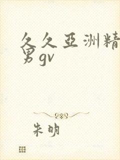 久久亚洲精品男男gv