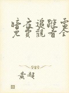 暗夜追踪电视剧免费观看全集高清