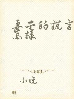 妻子的谎言结局怎样