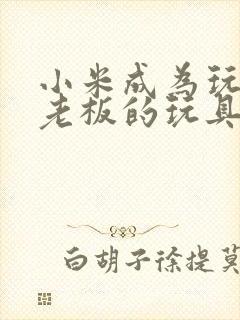 小米成为玩具店老板的玩具