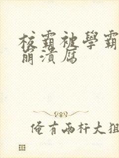 校霸被学霸玩到崩溃腐封面