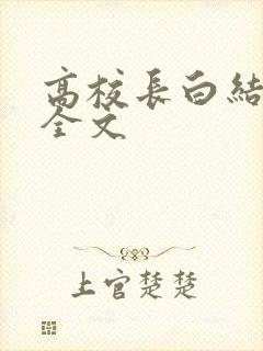 高校长白结小说全文