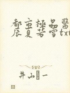 都市极品医神叶辰夏若雪txt下载封面