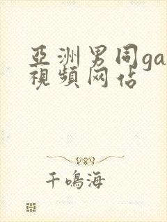 亚洲男同gay视频网站