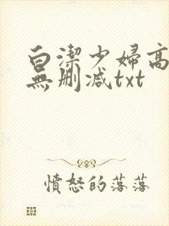 白洁少妇高校长无删减txt