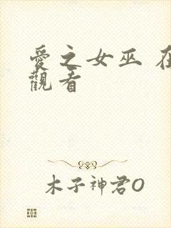 爱之女巫 在线观看封面