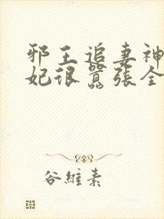 邪王追妻神医狂妃很嚣张全文免费封面