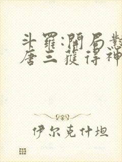 斗罗:开局怼哭唐三获得神级武魂