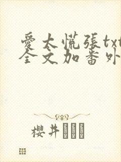 爱太慌张txt全文加番外