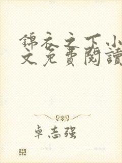 锦衣之下小说全文免费阅读无弹窗