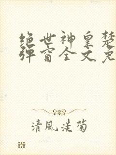 绝世神皇楚风无弹窗全文免费阅读