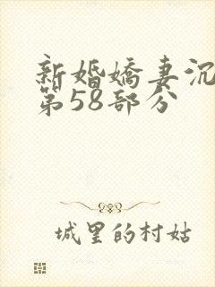 新婚娇妻沉沦1第58部分