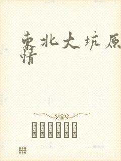 东北大坑原始激情
