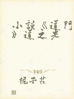 小说《道门典籍》道之光