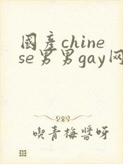 国产chinese男男gay网站