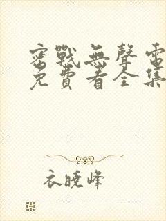 密战无声电视剧免费看全集