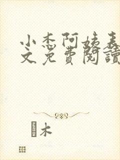 小杰阿姨表姊全文免费阅读小说下载封面