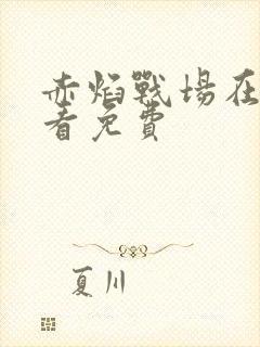 赤焰战场在线观看免费