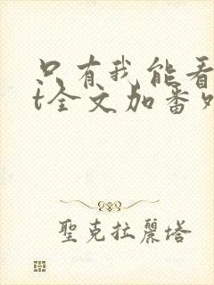 只有我能看txt全文加番外封面