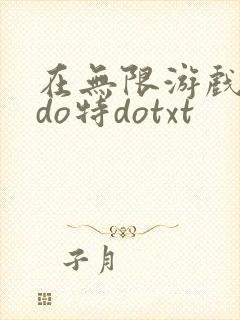 在无限游戏大里do特dotxt