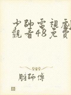 少帅电视剧全集观看48免费观看