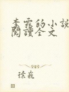 李霖的小说免费阅读全文