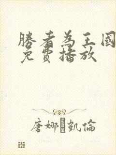 胜者为王国语版免费播放