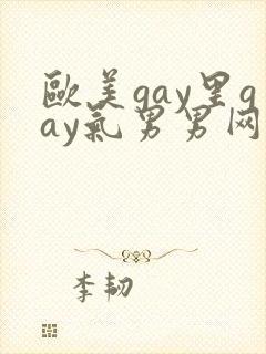 欧美gay里gay气男男网站封面