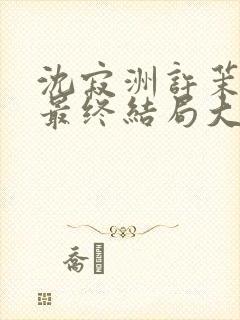 沈寂洲许茉孟姣最终结局大结局