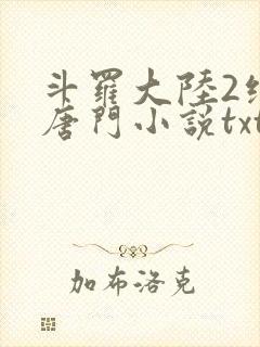 斗罗大陆2绝世唐门小说txt下载全集