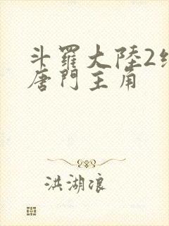 斗罗大陆2绝世唐门主角