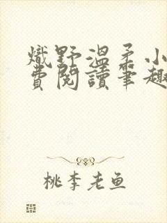 炽野温柔小说免费阅读笔趣阁封面