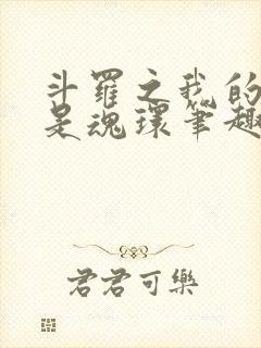 斗罗之我的武魂是魂环笔趣阁