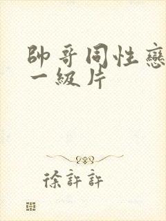 帅哥同性恋黄色一级片封面