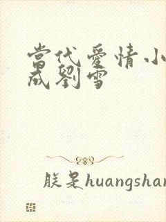 当代爱情小说刘成刘雪封面