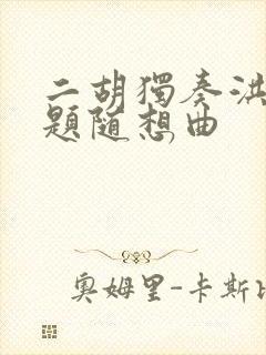 二胡独奏洪湖主题随想曲