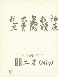 我不是戏神小说免费阅读原文封面