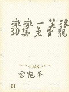 微微一笑很倾城30集免费观看高清