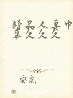 精品人妻中文字幕久久久封面