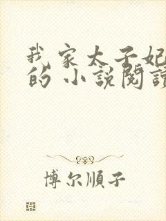 我家太子妃超凶的 小说阅读封面